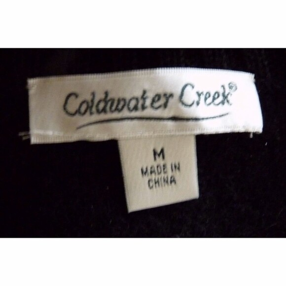 Coldwater Creek Boiled wool vintage zip up sweater vest snowman ugly Christmas M - Picture 3 of 5